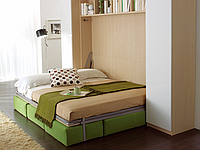 Двуспальная шкаф-кровать с диваном