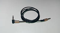 Аудио кабель AUX, Г-образный, Китай, 1M, black