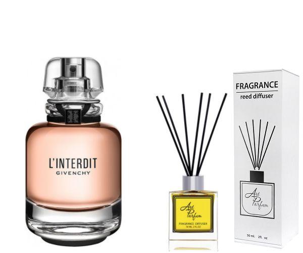 Ароматний дифузор для дому 50 мл, з відомим парфумерним ароматом Linterdit Eau de Parfum / Інтердит /, фото 1