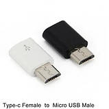 Адаптер MicroUSB (тато) на Type-C USB 3.1 (мама) Перехідник, фото 2