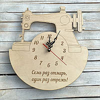 Часы настенные, часы в форме швейной машинки