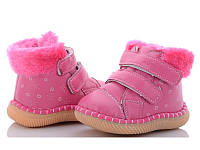 Пінетки зимові (черевики) для дівчинки, рожеві, 18 (11,5 см)