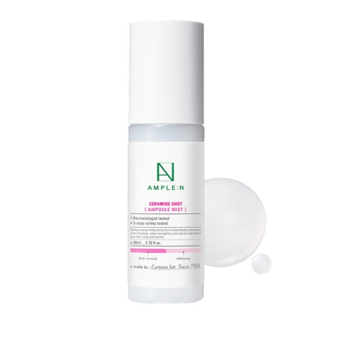 Ample:N Ceramide Shot Ampule Mist Зволожуючий міст для особи з керамідами, 80 мл