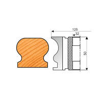 Фрезы для изготовления поручня 125х32х70