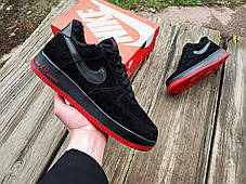 Чоловічі зимові кросівки Nike Air Force C1807 Low на хутрі утеплені, фото 4