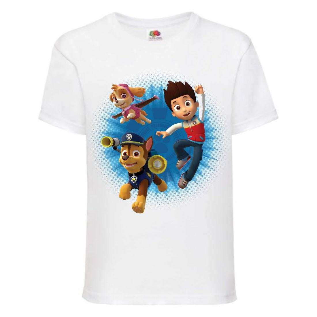 Футболка дитяча Щенячий патруль (Paw Patrol-05021) Всі цуценята біла