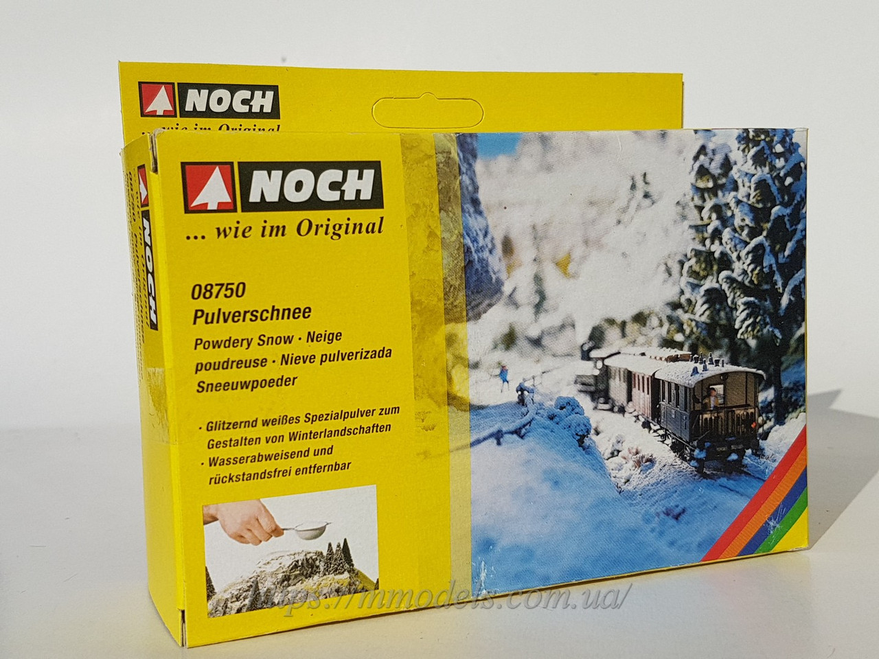 Сніговий порошок для створення зимового пейзажу — для масштабу H0, TT, N/NOCH 08750