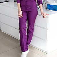 Медицинские брюки женские фиолетовые