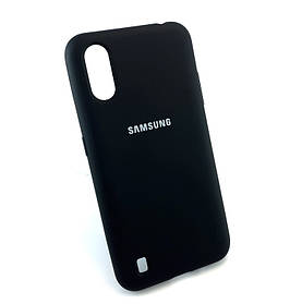 Чохол для Samsung A01, A015 накладка Soft Touch силіконовий протиударний чорний