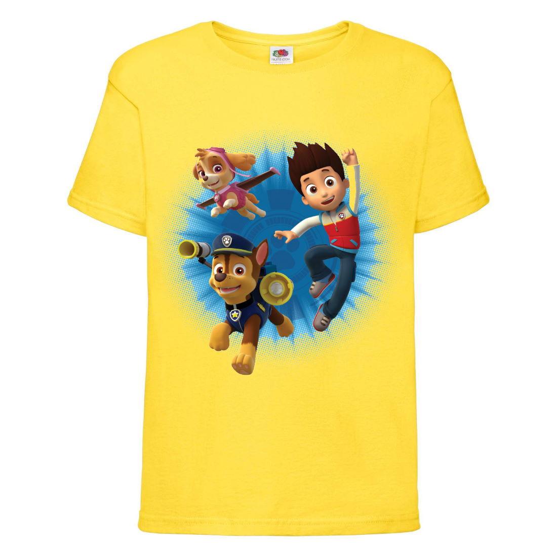 Футболка дитяча Щенячий патруль (Paw Patrol-05021) Всі цуценята жовта