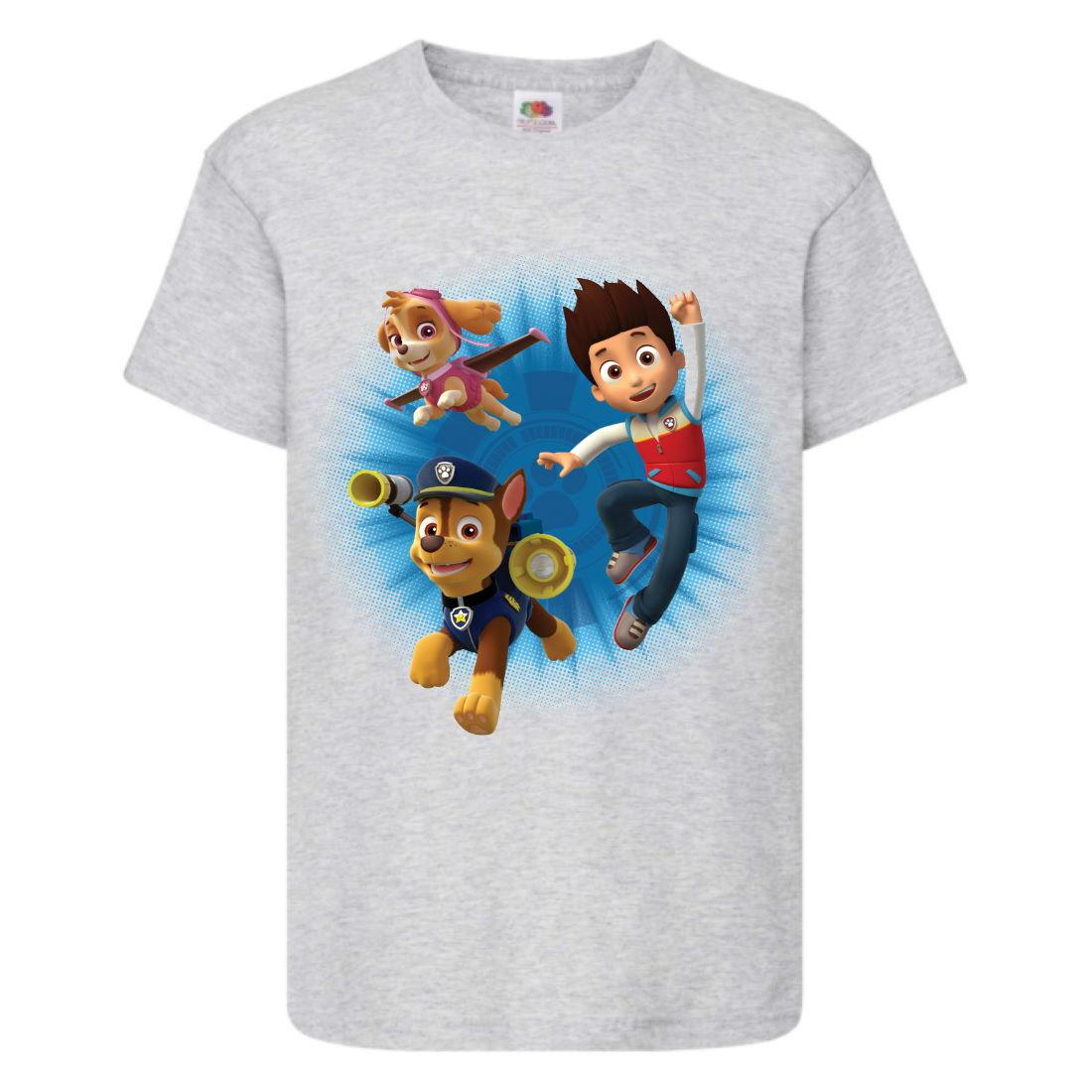 Футболка дитяча Щенячий патруль (Paw Patrol-05021) Всі цуценята сіра