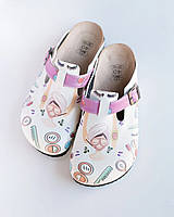 Ортопедическая обувь сабо с принтом BEAUTY AESTHETIC женские