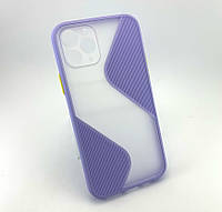 Чехол на iPhone 11 Pro накладка бампер противоударный Shadov Matte Case Wave голубой