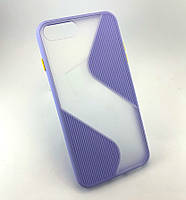 Чехол для iPhone 7 Plus, 8 Plus накладка бампер противоударный Shadov Matte Case Wave голубой