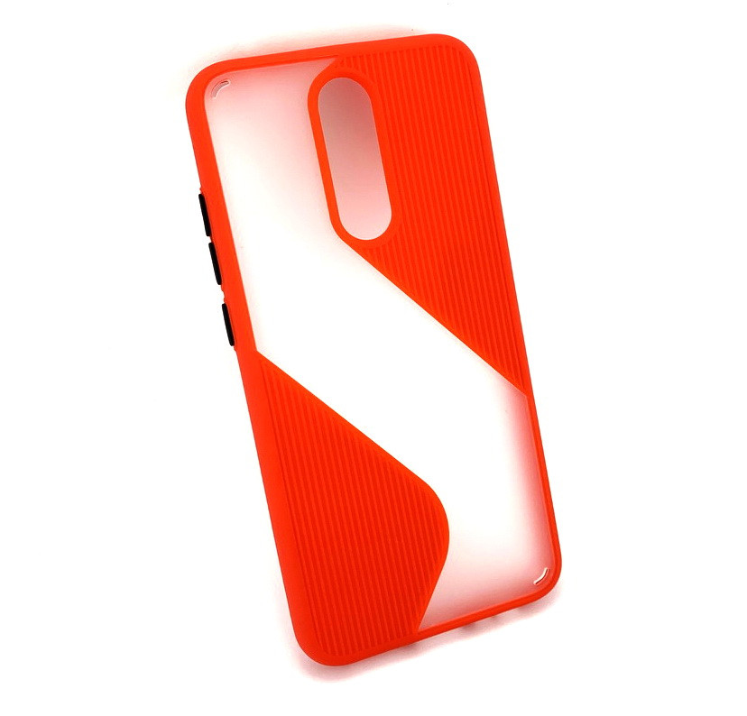 Чехол для Xiaomi Redmi 8 накладка противоударный 2 в1 Shadov Matte Case Wave красный