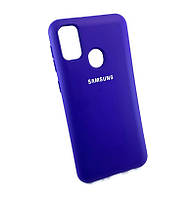 Чехол для Samsung M30s, M307, M21, M215 накладка бампер противоударный Silicone Cover original фиолетовый