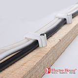 Кліпса монтажна з цвяхом плоска 4 мм, 100 шт., фото 3