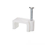 Кліпса монтажна з цвяхом плоска 18 мм, 100 шт., фото 2