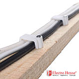 Кліпса монтажна з цвяхом плоска 18 мм, 100 шт., фото 3