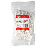 Кріплення монтажне для плоского кабелю 8х5 мм, отвір під дюбель Ø 6 мм, 100 шт., фото 2