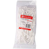 Кріплення монтажне для плоского кабелю 12х6 мм, отвір під дюбель Ø 6 мм, 100 шт., фото 2