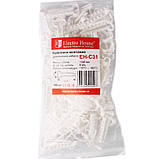 Кріплення монтажне для плоского кабелю 14х6 мм, отвір під дюбель Ø 6 мм, 100 шт., фото 2