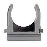 Кріплення для гофртруби Ø20 мм, отвір Ø 6 мм, 100 шт., фото 2