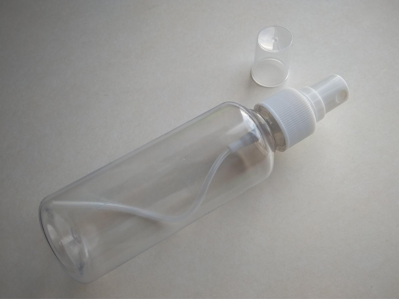 75 мл флакони круглий ПЕТ з розпилювачем, спреєм 20/410, 20 мм, діаметр горла, пляшка, пухирець пластиковий