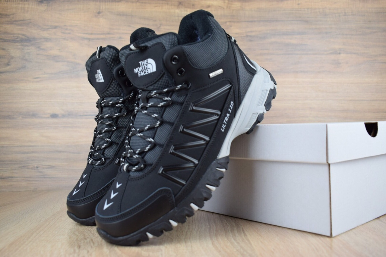 Чоловічі зимові кросівки The North Face Ultra 110 Black (на хутрі), чорні. Розміри (41,42,44), фото 1