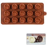 Силіконова форма для желейних, мармеладних, шоколадних цукерок Вихор