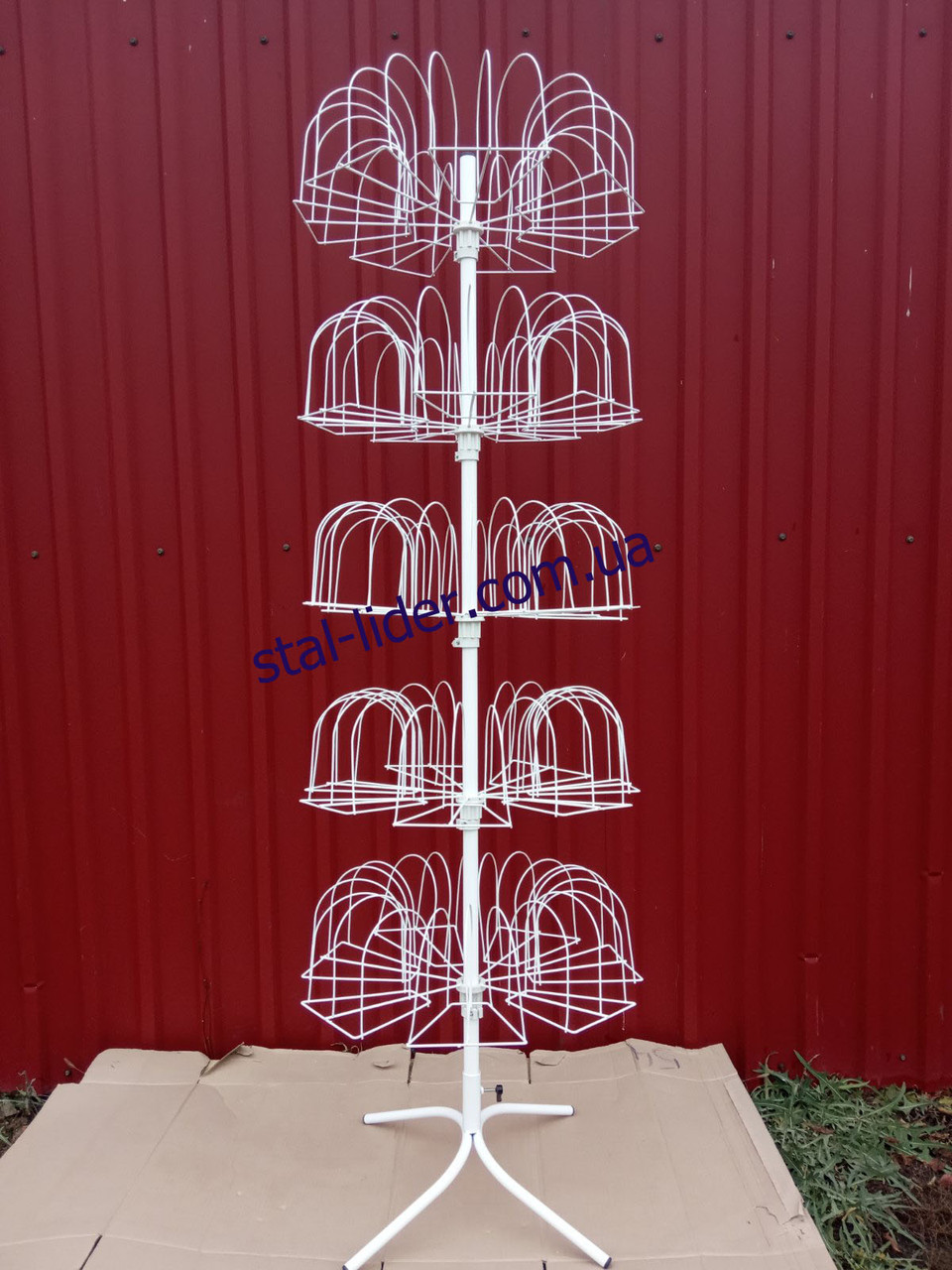 Стійка вертушка для в'язаних шапок на 105 поз, фото 1