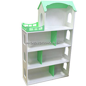 Іграшковий дерев'яний ляльковий будиночок Мішель 4. Облаштуйте будиночок для ляльок - Салатовий
