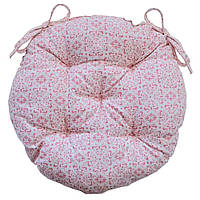 Подушка для стула круглая Прованс Bella Розовый витраж