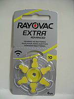 Батарейка Rayovac Extra ZA 10 для слухового аппарата