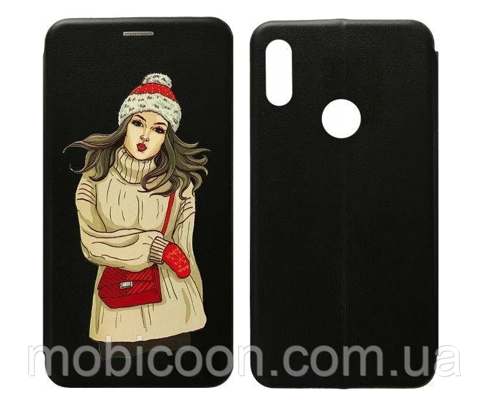Чехол-книжка Level для Xiaomi Mi Play Black Winter Girl