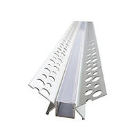 Алюмінієвий профіль LS21-1 внутрішній кут з матовим розсіювачем 2м (ціна 1м)