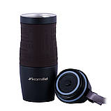 Термокружка Kamille KM-2052A 380мл Коричневий Термочашка з нержавіючої сталі Термокружка для кави та чаю, фото 5