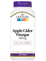 Яблучний оцет 21st Century Apple Cider Vinegar 300 mg 250 Tabs