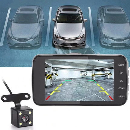 Авто реєстратор Carcam T652 4" Full HD з камерою заднього виду, фото 2
