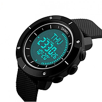 Cпортивные мужские часы с компасом Skmei(Скмей) 1216 COMPASS Black