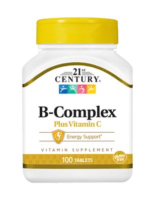 Вітамінний комплекс 21st Century B Complex Plus Vitamin C 100 Tabs