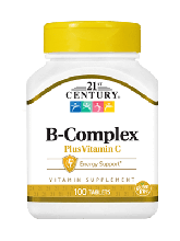 Вітамінний комплекс 21st Century B Complex Plus Vitamin C 100 Tabs