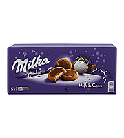 Печенье Milka c шоколадом Milk&Choc 187г (Чехия)