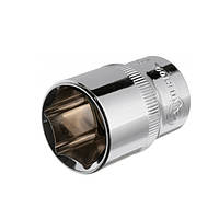 Головка шестигранная 1/2", 21ммx38мм Cr-V INTERTOOL ET-0021