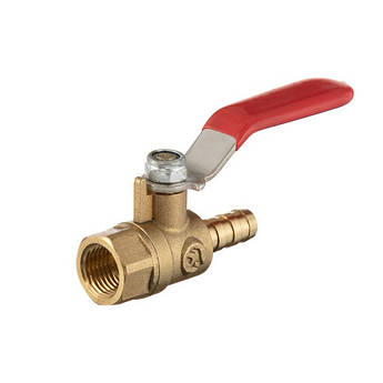 Кран шаровий повітряний, латунь, внутрішня різьба 1/4 " на шланг 8мм, STORM INTERTOOL PT-1887