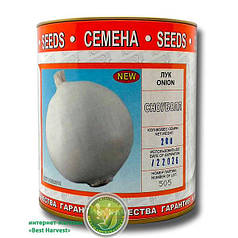 Насіння цибулі «Сноуболл» (біла) 200 г, інкрустовані (Vitas)