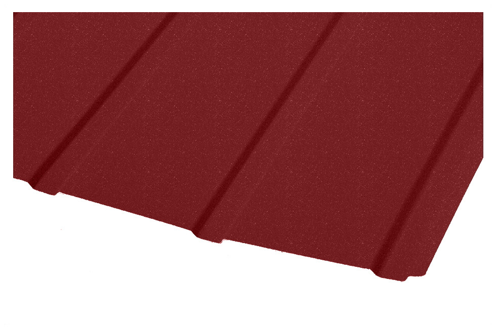 Профнастил ПС-8 RAL 3011 (матовий) стіновий, Колір Коричнево-червоний.