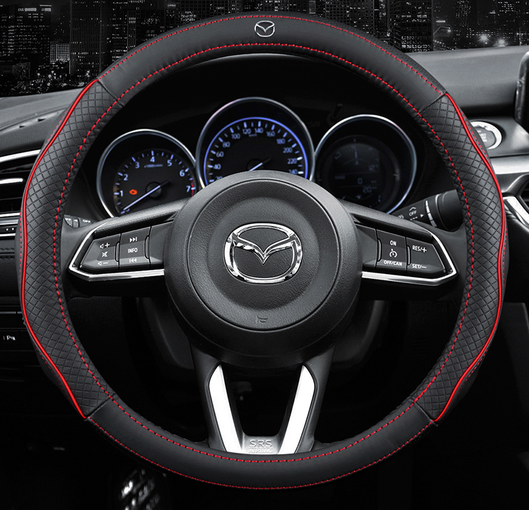 Чохол на кермо Circle Cool для автомобіля Mazda із натуральної шкіри