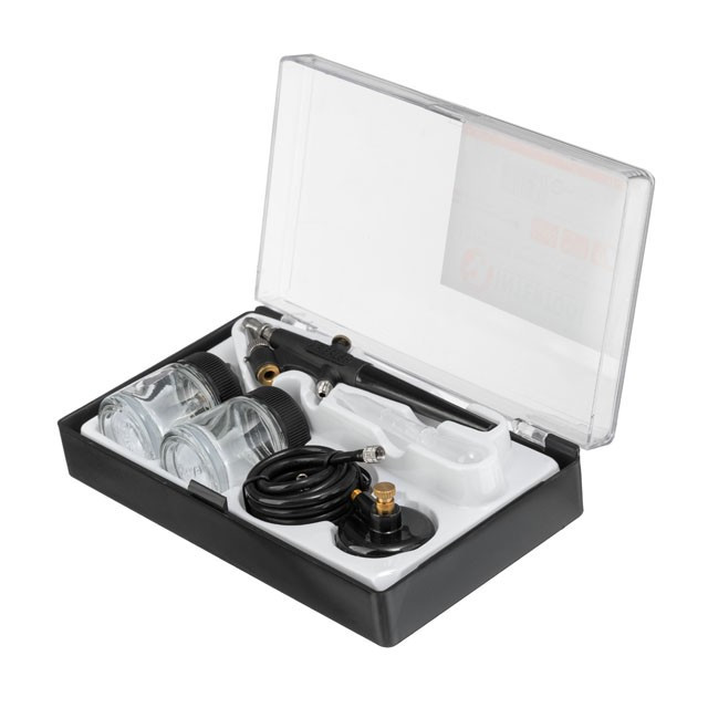 Аерограф міні з набором аксесуарів INTERTOOL PT-1503 sck