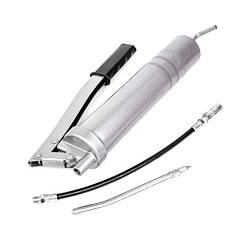 Шприц для змащення, 500 см³, дві насадки INTERTOOL HT-0063, Професійний шприц для змащення, Змащувальний шприц